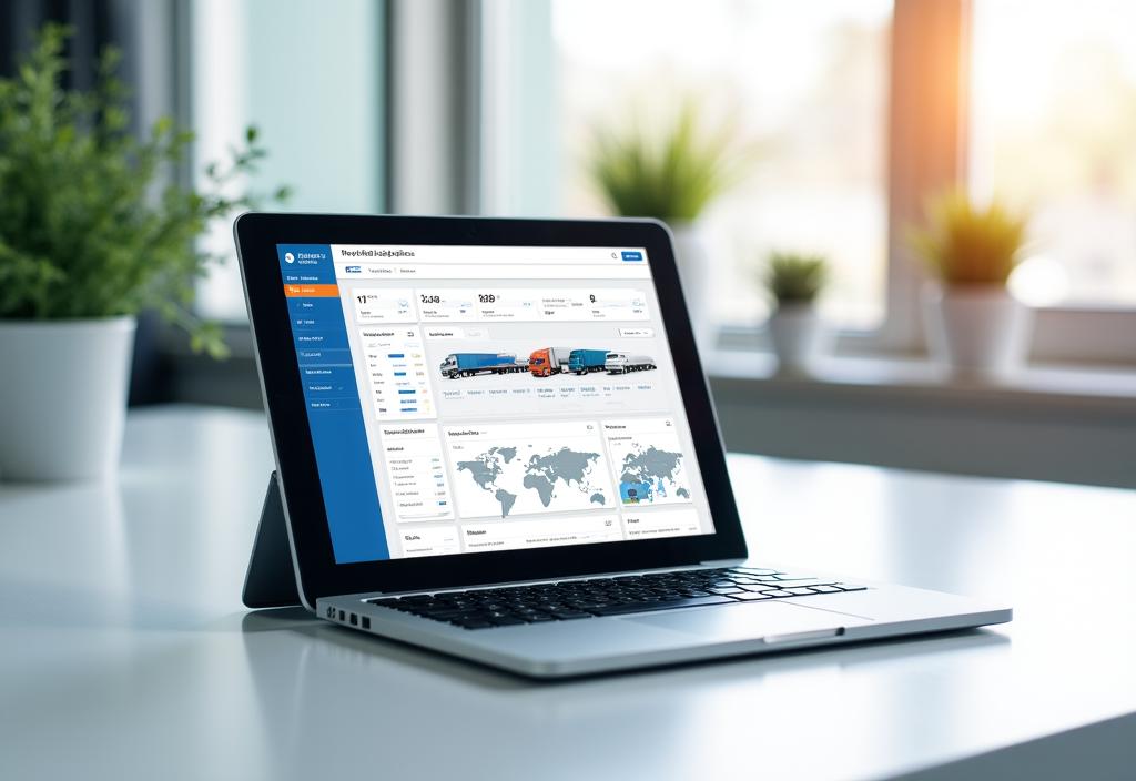 Secure data visualization representing logistics tracking