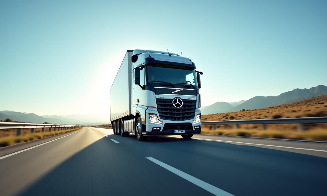 DRF DISTRIBUTION INC. heavy-duty transportation truck on a highway
